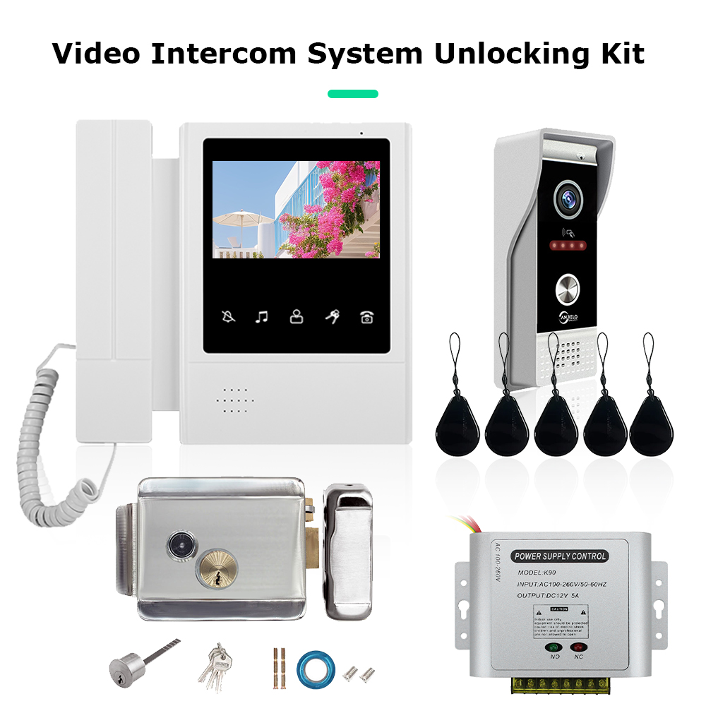 Smart Doorbell Wired - Sistema di videocitofono LCD da 4.3