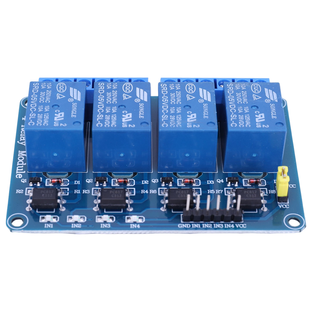 Scheda relè a 4 canali 5V 12V  - Home Automation Arduino recensione e prezzo