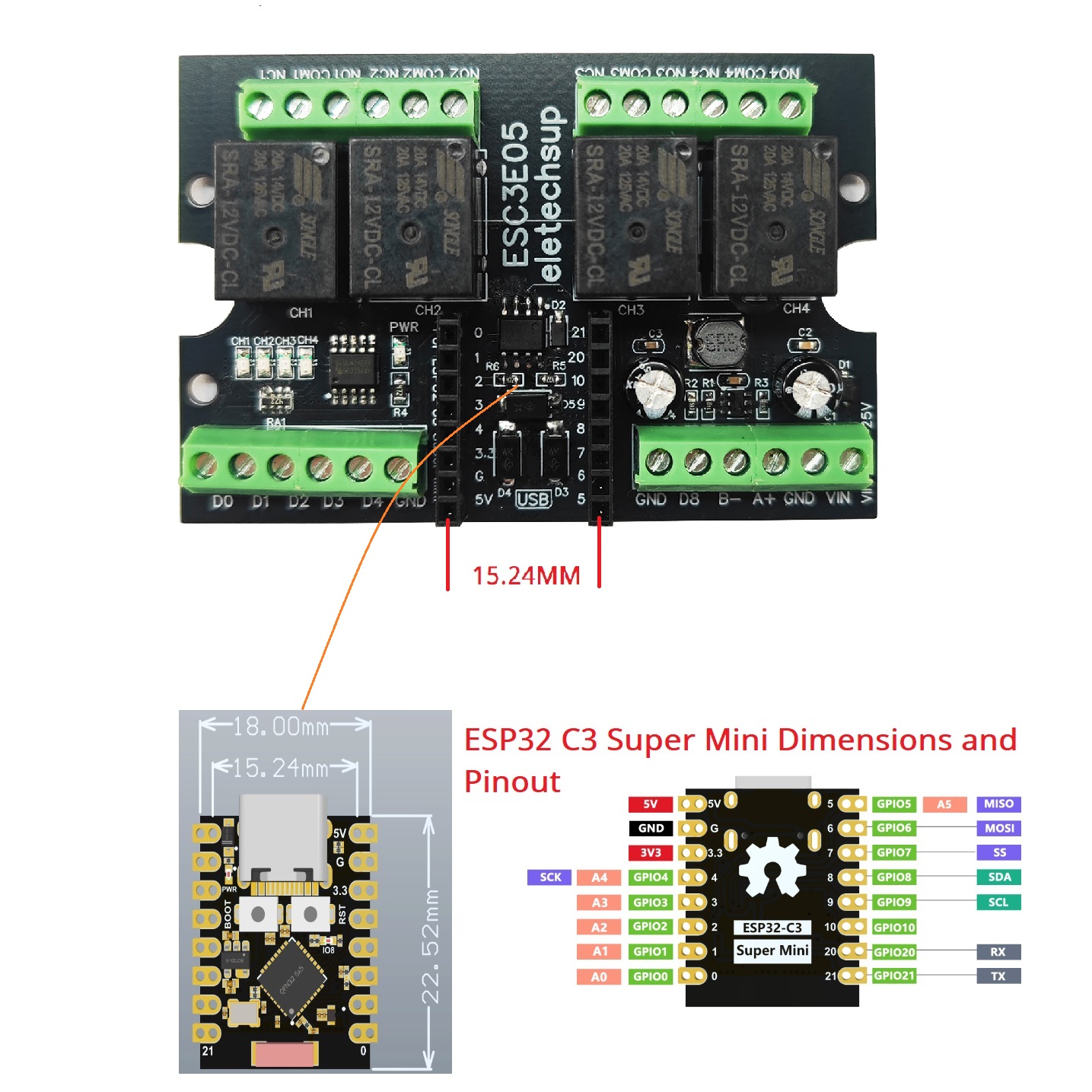 Scheda relè industriale ESC3B0 - Home Automation Industry recensione e prezzo
