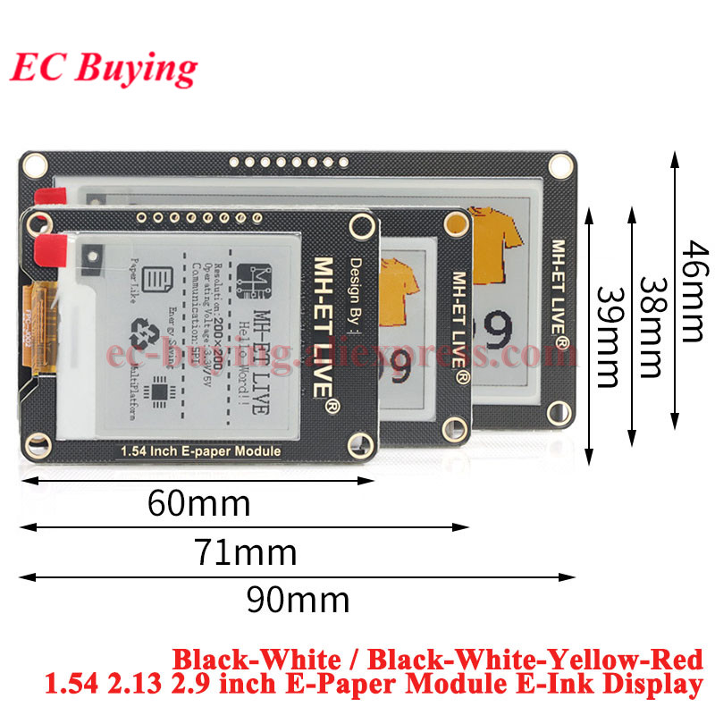 Modulo E-Paper da 1.54'', 2.9' - Display Epaper 2.9 recensione e prezzo