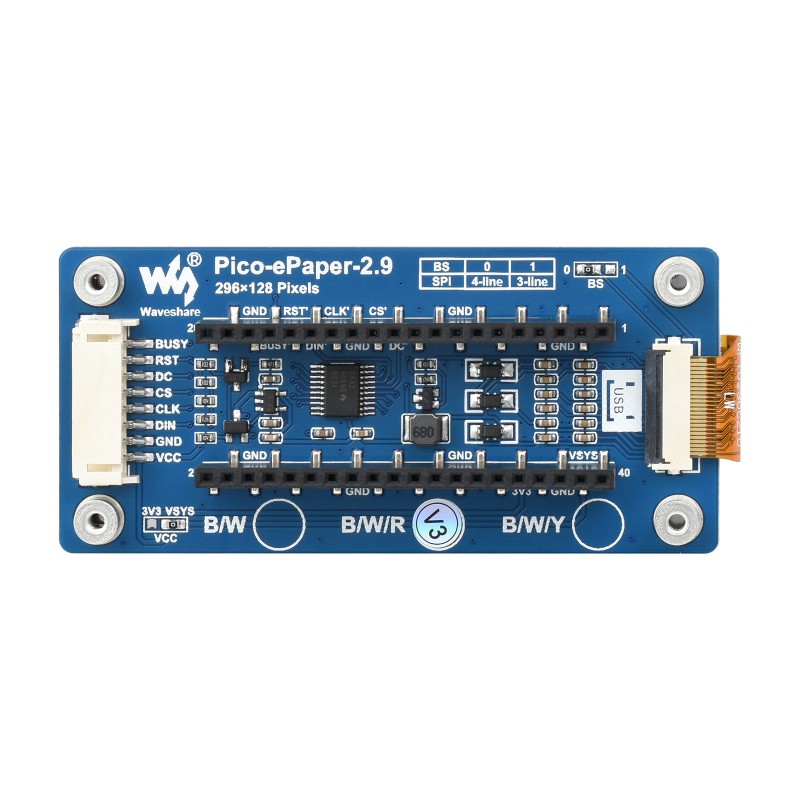Waveshare Pico-ePaper-2.9-B, M - Display Epaper 2.9 recensione e prezzo